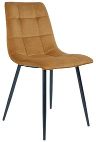 Scaune de dining galbene 2 buc. tapițate Middelfart – House Nordic