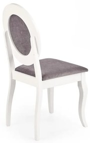 Scaun de bucaterie Barock, gri/alb