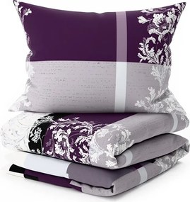 Lenjerie de pat din polibumbac LUXURY mov Dimensiune lenjerie de pat: 2 buc 70 x 90 cm | 200 x 220 cm