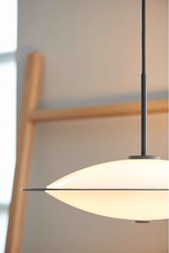 Halo Design 743629 - Lustru pe cablu ORBIT, 3 x G9, 7W, 230V, Ø 40 cm, alb/alamă/sticlă fumurie