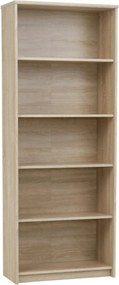 Biblioteca JOHAN 2 NEW 04, stejar sonoma, PAL melaminat, 73x34x186 cm