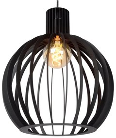 Lustră pe cablu MIKAELA 2xE27/60W/230V neagră Lucide 73400/02/30