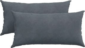 vidaXL Perne pentru canapea 2 pcs Gri închis 80 x 40 cm