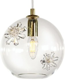 Lustra LUX decorativ fulgi de zapada din cristal SNOWFLAKE 02A