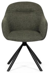 Set de scaune de sufragerie cu mecanism deîntoarcere DCH-Y1143 GRN2, 2 buc.