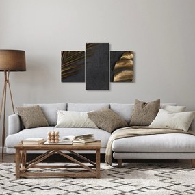 Tablou cu frunze aurii (90x60 cm)