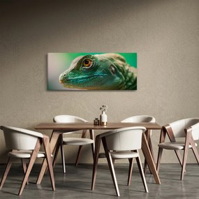 Tablou detailat cu o șopârlă (120x50 cm)