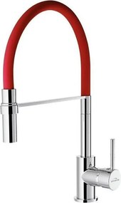 Baterie bucatarie Invena Kameleon Sink rosu - crom