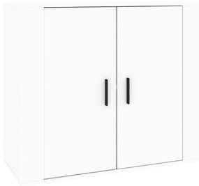 vidaXL Dulap, alb, 80x33x70 cm, lemn prelucrat