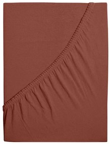 Cearsaf din jerse pentru patut de copii EXCLUSIVE 60x120 cm maro