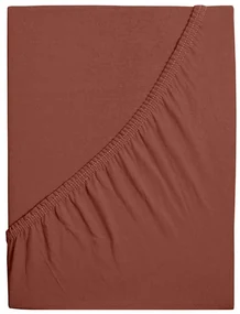 Cearsaf din jerse pentru patut de copii EXCLUSIVE 60x120 cm maro