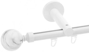 Galerie simpla Ball profil alb lucios 19mm (Alege marime: 320 cm)