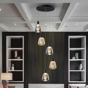 Lustra LED suspendata design modern Carisa 5L