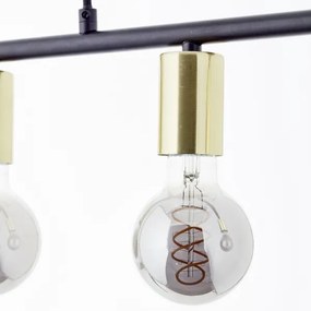 Brilliant - Lustră pe cablu KERRY 5xE27/40W/230V negru/alamă