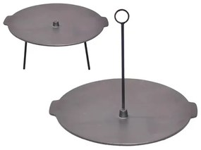 Disc grill BBQ + suport suspendabil 45cm, fonta Perfect Home 15604