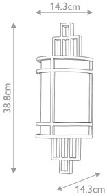 Aplică Feiss FE-FUSION1-PNBR FUSION 1xE27/60W/230V