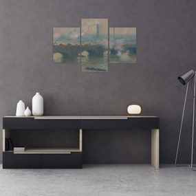 Tablou - Claude Monet, Waterloo Bridge, Gray Day, reproducere (90x60 cm)