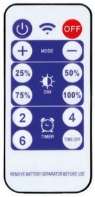 Bandă LED solară 3,7V 2400mAh 5m IP65 Ecolite DX-SOLAR-3000/5M