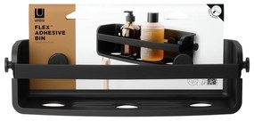 Raft pentru baie negru autoadeziv din plastic Flex Adhesive – Umbra