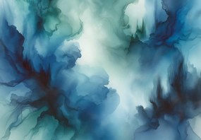 Fototapet - Ceață albastră abstractă (147x102 cm)