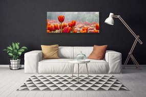 Tablou pe panza canvas Lalele Floral Red