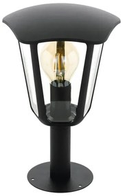 Eglo 98122 - Lampă exterior MONREALE 1xE27/60W/230V IP44 înălțime 335 negru