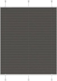 vidaXL Jaluzea plisată negru 110x150 cm Lățime țesătură 109,4 cm