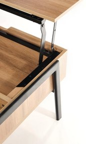 Masa de cafea Podium, lemn natural/negru