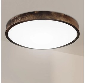 Brilagi - Plafonieră CARVALHO SMOKEY, 3xE27/60W/230V, stejar, Ø 47,5 cm