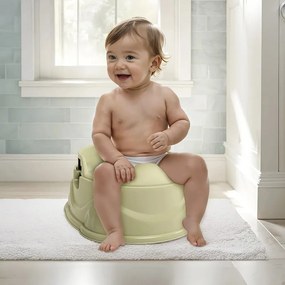 Oliță Dolu 3in1, scaun WC, scaun, verde deschis,20 x 34,5 x 37 cm