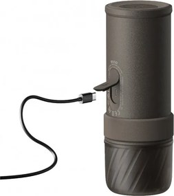 Espressor portabil Outin Mino SG, 22 bari, 9000 mAh, 70 ml, Extractie la 93,3°C, Cafea macinata si capsule Nespresso, USB-C, Gri