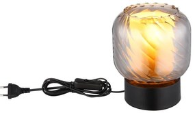 Lampa de masa sticla fumurie XIA pentru dormitor