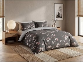 Lenjerie de pat din microfibra flanel BLOSSOM gri Dimensiune lenjerie de pat: 70 x 90 cm | 140 x 200 cm