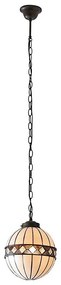 Endon 67044 - Lustră suspendată Tiffany FARGO pe lanț, 1xE14/40W/230V, Ø 25,5 cm