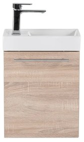Mobilier de baie fantastic, cu lavoar, în culoarea stejarului Sonoma