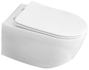 Capac WC alb soft close si quick release, Fluminia Minerva