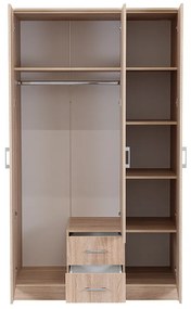 Dulap Miami 120x205 cm stejar sonoma-stejar sonoma