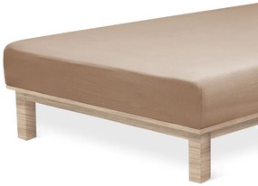 4Home jersey sheet Luxury walnut , 90 x 200 cm, 90 x 200 cm
