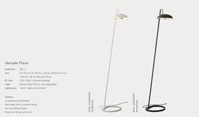 Lampadar, lampa de podea design modern VERSALE alb