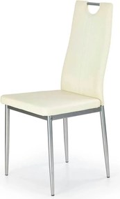Scaun crem bucatarie K202, piele ecologica/metal, 44X54X97 CM