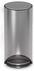 Coș de gunoi argintiu lucios cu pedală din oțel inoxidabil 30 l Arc – Joseph Joseph