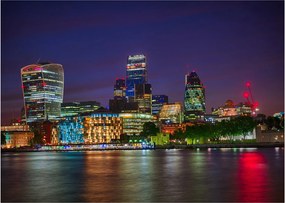 Tablou pe sticlă - Londra seara (70x50 cm)