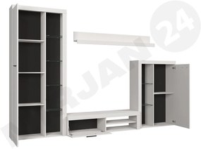 Zondo Mobilier living Rokara (cu komodou) (Alb) (iluminat LED). 1058158