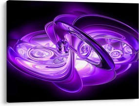 Tabloul fractalilor în violet (70x50 cm)