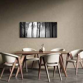 Tablou - Lup în pădurea întunecată (120x50 cm)