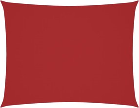 vidaXL Pânză parasolar, roșu, 4x6 m, țesătură oxford, dreptunghiular