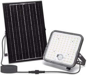 Aigostar - Proiector solar LED reglabil cu senzor, 120W, 3,4V, IP66 + telecomandă