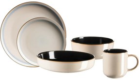 Set de masă Mäser 10 piese ALENIA, bej