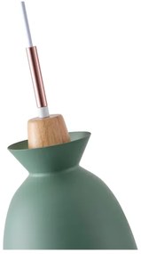 Lustră pe cablu 1xE27/15W/230V verde pr. 19,5 cm