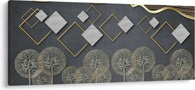 Tablou cu abstracție (120x50 cm)
